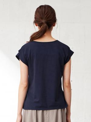 マタニティ トップス|リボン付きトップス マタニティ・授乳服【出産後も長く使える】