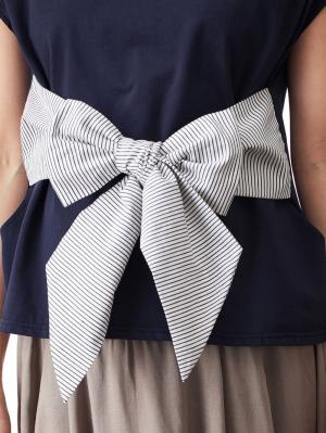 マタニティ トップス|リボン付きトップス マタニティ・授乳服【出産後も長く使える】