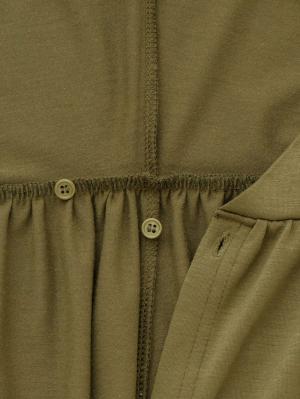 マタニティ ワンピース|2WAYラップロングワンピース　マタニティ・授乳服【出産後も長く使える】