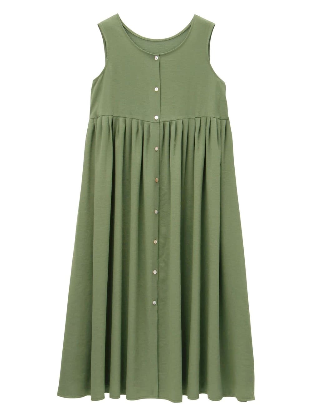 マタニティ ワンピース|【マタニティ・授乳服】リネンライク3WAYワンピース【出産後も長く使える】|カーキ