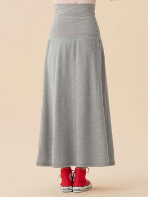 アウトレット|【産前産後対応】裏毛マキシスカート【出産後も長く使える】