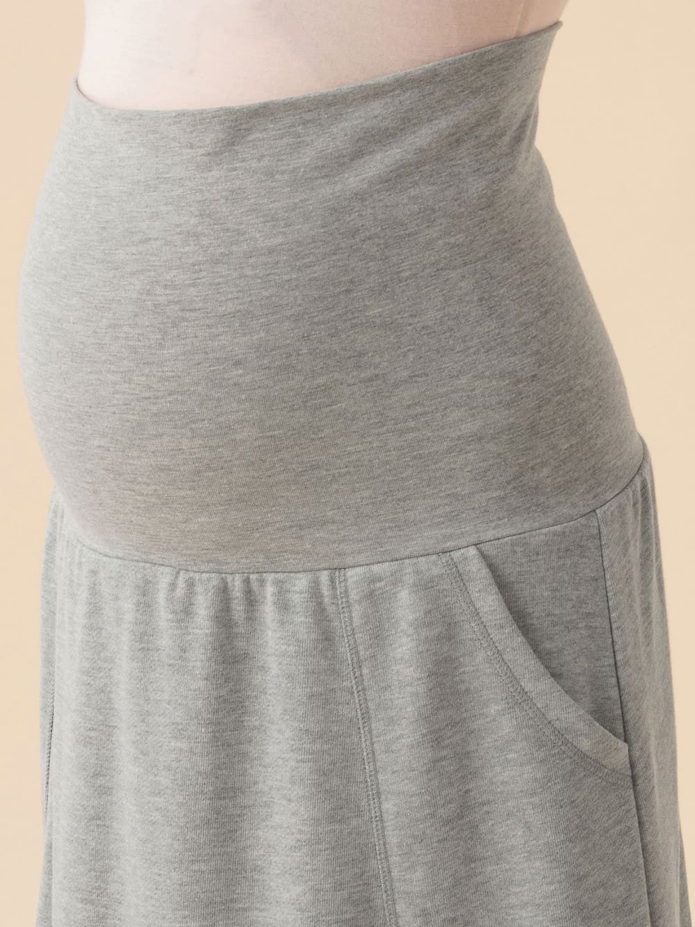 アウトレット|【産前産後対応】裏毛マキシスカート【出産後も長く使える】