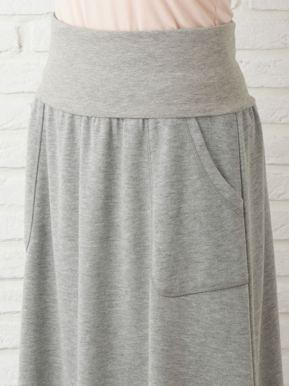 アウトレット|【産前産後対応】裏毛マキシスカート【出産後も長く使える】