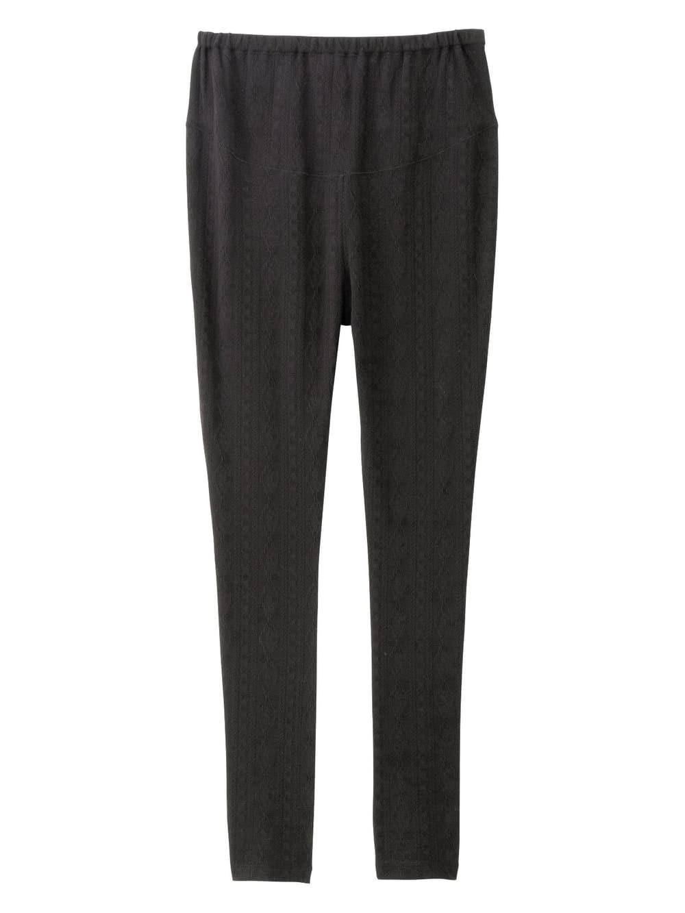 マタニティレッグウェア|【MAX55%OFF ブラックフライデーセール対象】【産前産後対応】ジャガードレギンス【出産後も長く使える】|ブラック