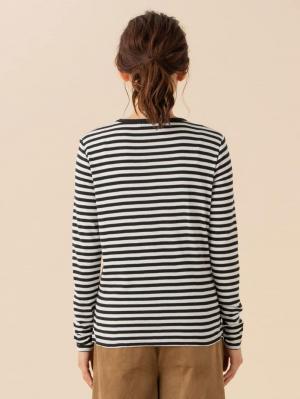 アウトレット|綿混やわらかフライスクルーネックTシャツ マタニティ・授乳服【出産後も長く使える】