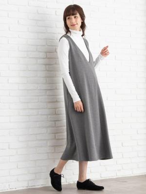 マタニティ トップス|綿混やわらかフライスタートルネックTシャツ　マタニティ・授乳服【出産後も長く使える】|オフホワイト