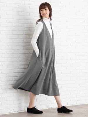 マタニティ トップス|綿混やわらかフライスタートルネックTシャツ　マタニティ・授乳服【出産後も長く使える】|オフホワイト