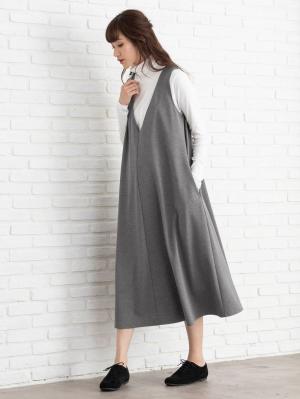 マタニティ トップス|綿混やわらかフライスタートルネックTシャツ　マタニティ・授乳服【出産後も長く使える】|オフホワイト