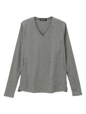 綿混やわらかフライスVネックTシャツ　マタニティ・授乳服【出産後も長く使える】 29370