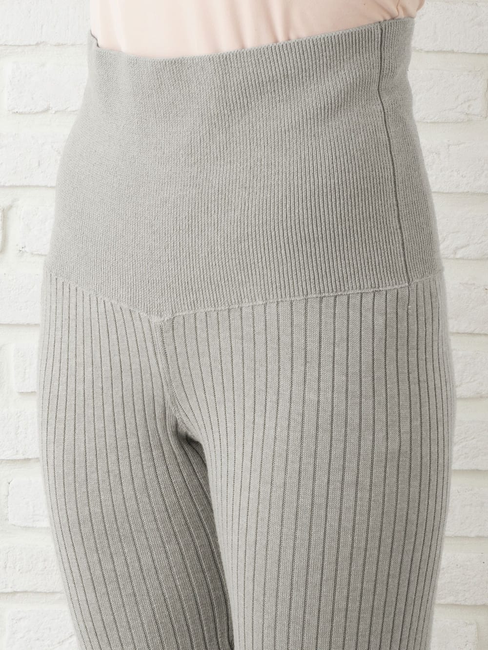 マタニティレッグウェア|ain(アイン)【産前産後対応】12ゲージニットリブレギンス【出産後も長く使える】