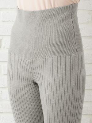 マタニティレッグウェア|ain(アイン)【産前産後対応】12ゲージニットリブレギンス【出産後も長く使える】