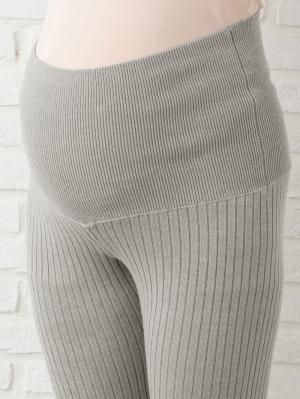 マタニティレッグウェア|ain(アイン)【産前産後対応】12ゲージニットリブレギンス【出産後も長く使える】