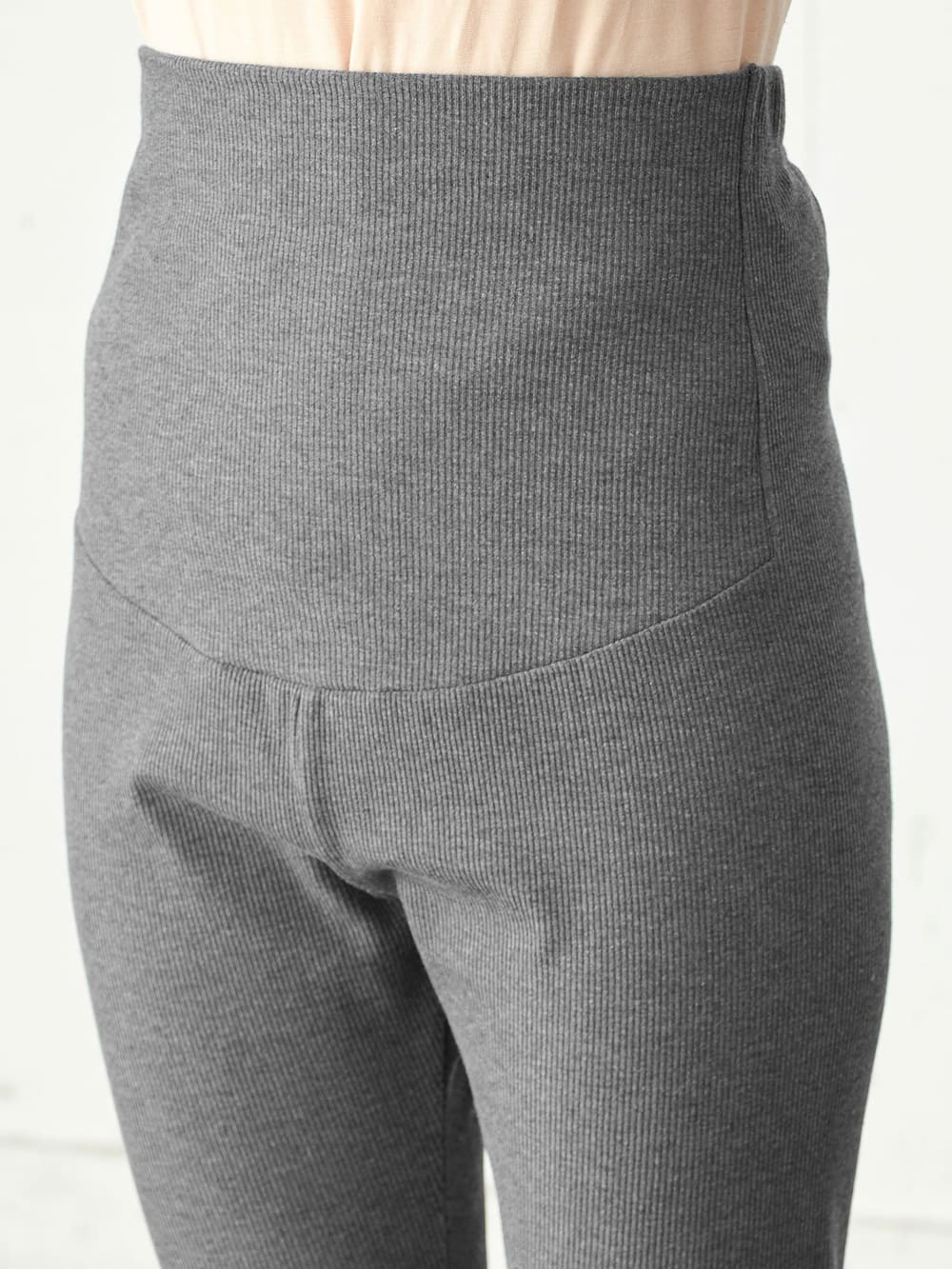 マタニティレギンス|ain（アイン）裏起毛リブレギンス【出産後も長く使える】