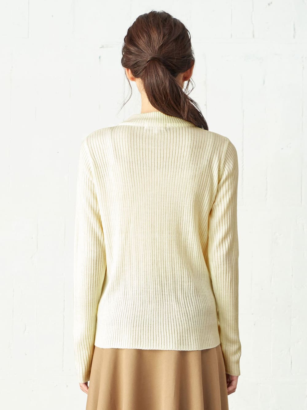 マタニティ トップス|LOVE MIC（ラブミック）【セット】アクリルリブニットトップス&ストール　マタニティ・授乳服