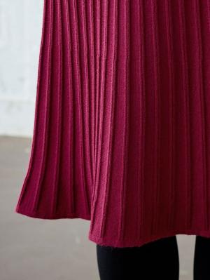 マタニティ ワンピース|LOVE MIC（ラブミック）プリーツニットワンピース　マタニティ・授乳服