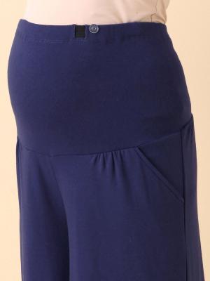 マタニティ パジャマ・ルームウェア|【授乳口付】【セット】裏起毛もっちりフライスボートネックトップス＆産後も使えるワイドパンツ