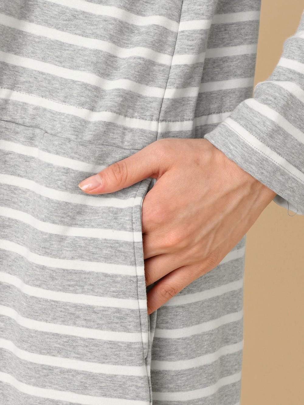 マタニティ パジャマ・ルームウェア|【授乳口付】【セット】もっちりフライス裏起毛ドロストワンピ＆産後も使えるパンツパジャマ