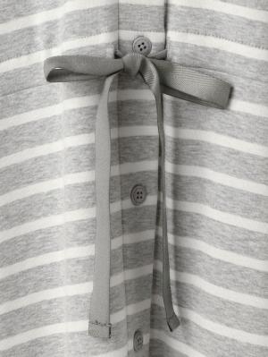 マタニティ パジャマ・ルームウェア|【授乳口付】【セット】もっちりフライス裏起毛ドロストワンピ＆産後も使えるパンツパジャマ