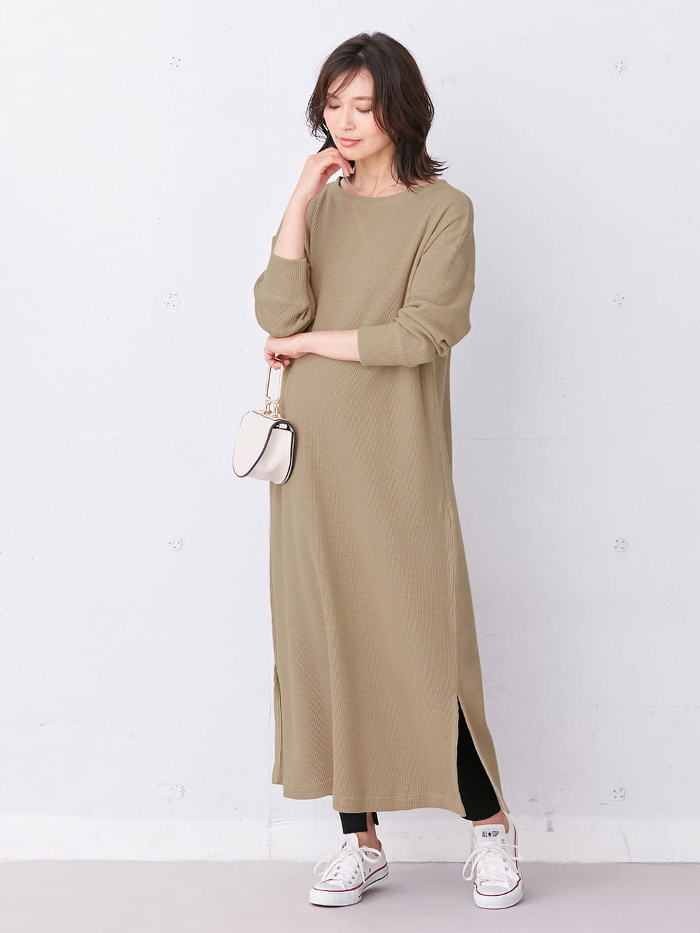 マタニティ ワンピース 親子コーデ可 サーマルロングワンピース マタニティ 授乳服 マタニティウェア 授乳服通販 エンジェリーベ 公式 マタニティ ワンピース 親子コーデ可 サーマルロングワンピース マタニティ 授乳服 マタニティウェア 授乳服通販 エンジェリーベ 公式