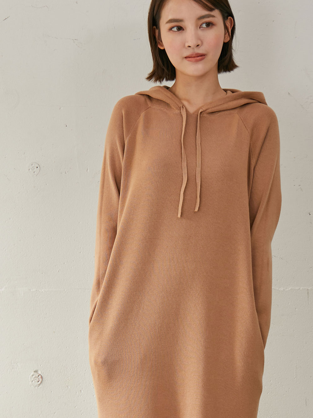 マタニティ ワンピース | ニットパーカーワンピース ｜マタニティウェア・授乳服通販｜ エンジェリーベ 公式