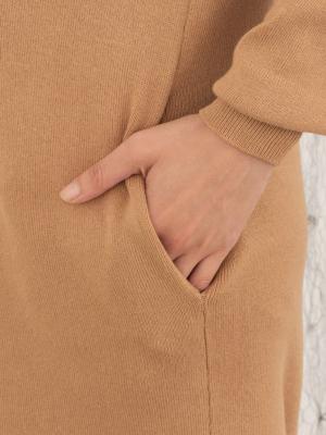 マタニティ ワンピース|【マタニティ・授乳服】ニットパーカーワンピース