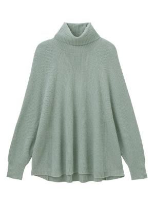 ストレッチヤーンポンチョ型ニット　マタニティ・授乳服 29408