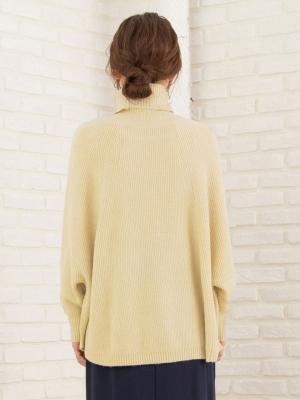 マタニティ トップス|ストレッチヤーンポンチョ型ニット　マタニティ・授乳服