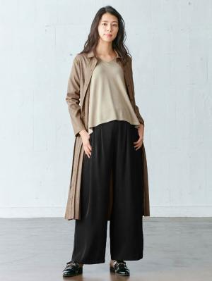 マタニティ ワンピース|グレンチェック裾プリーツシャツワンピース　マタニティ・授乳服【出産後も長く使える】