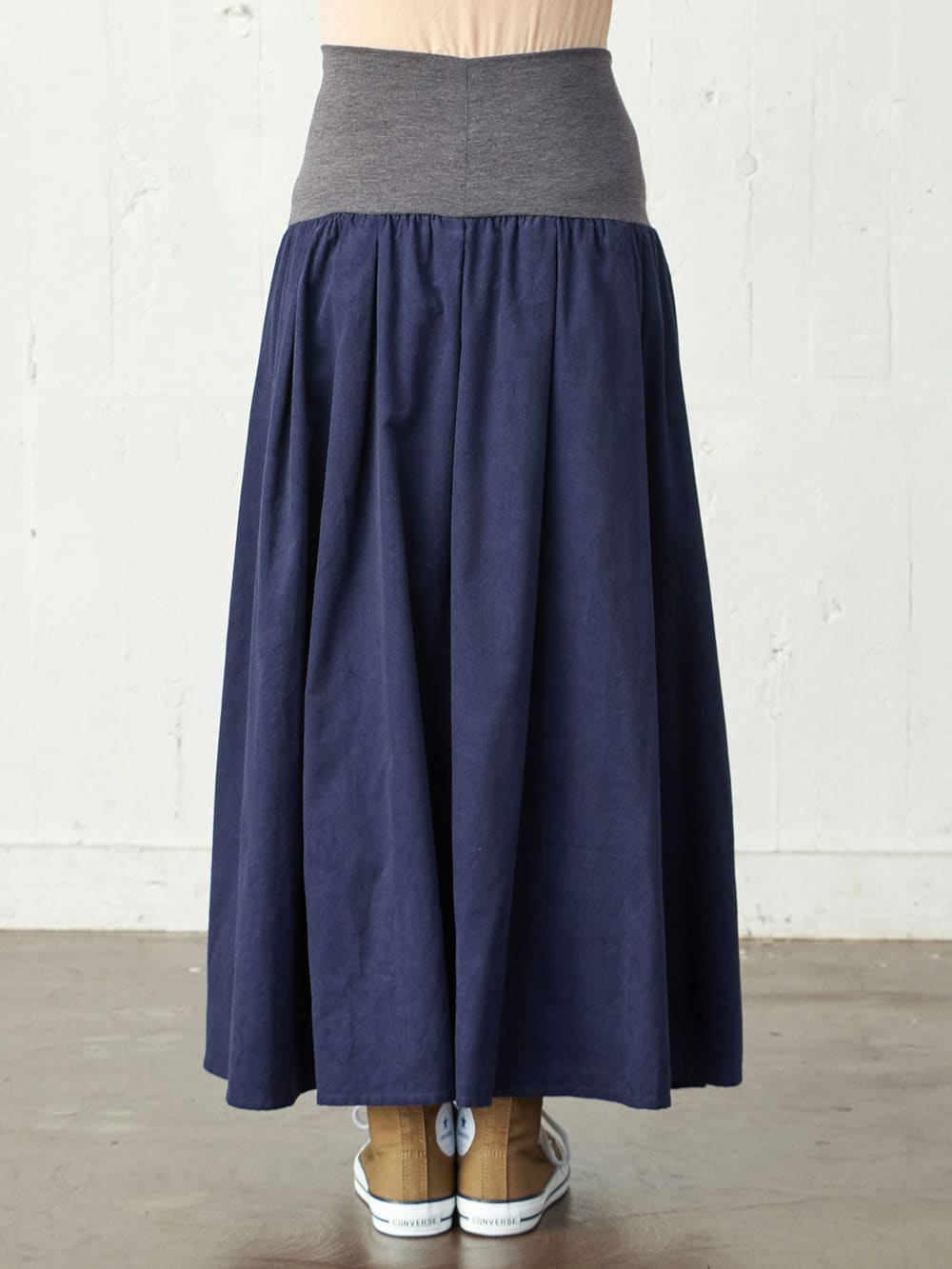 マタニティ スカート|【産前産後対応】コーデュロイタックスカート【出産後も長く使える】