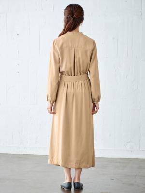 マタニティ ワンピース|ツイルカシュクールワンピース　マタニティ・授乳服