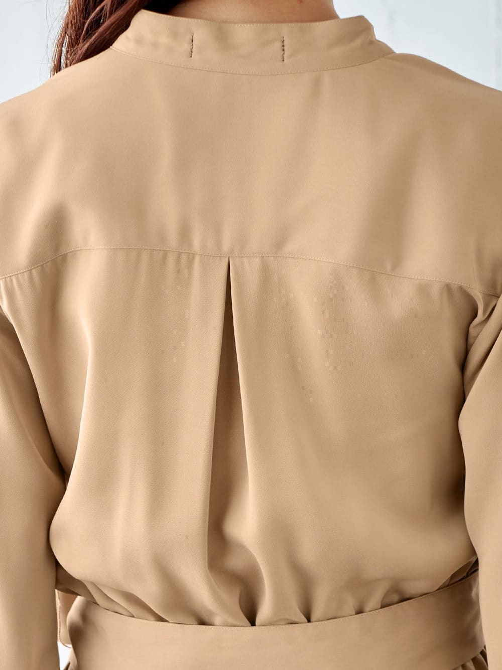 マタニティ ワンピース|ツイルカシュクールワンピース　マタニティ・授乳服