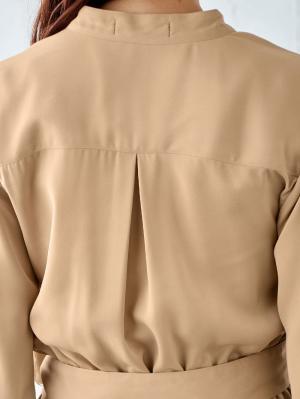 マタニティ ワンピース|ツイルカシュクールワンピース　マタニティ・授乳服