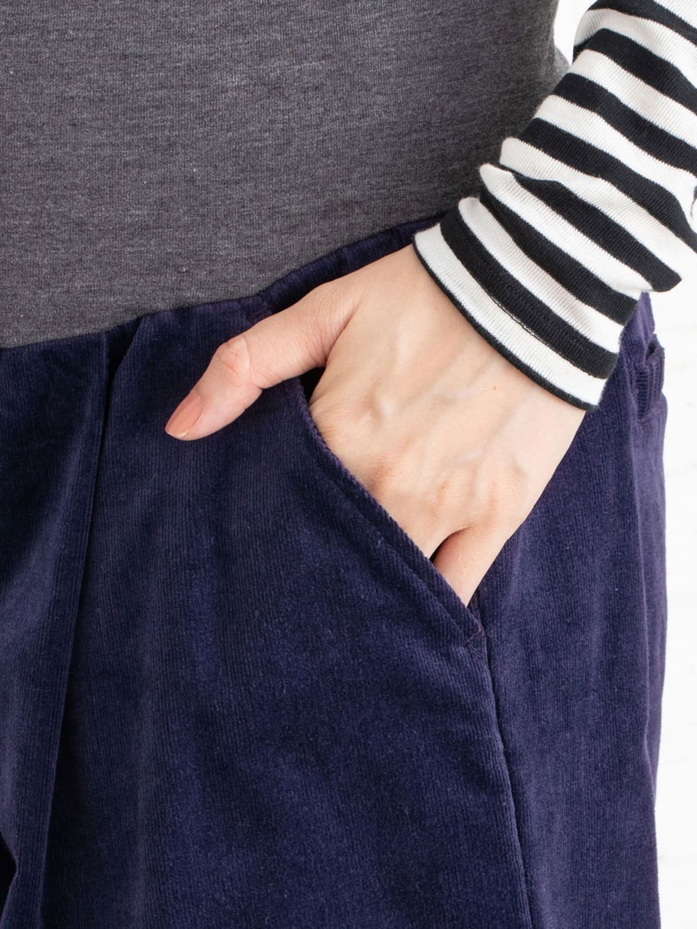 マタニティ パンツ|【産前産後対応】【2丈展開】コーデュロイパンツ【出産後も長く使える】