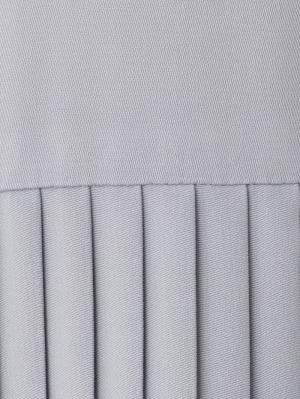 マタニティ ワンピース|ツイル裾プリーツシャツワンピース　マタニティ・授乳服【出産後も長く使える】