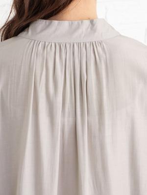 マタニティ トップス|ピンタックビックブラウス　マタニティ・授乳服【出産後も長く使える】