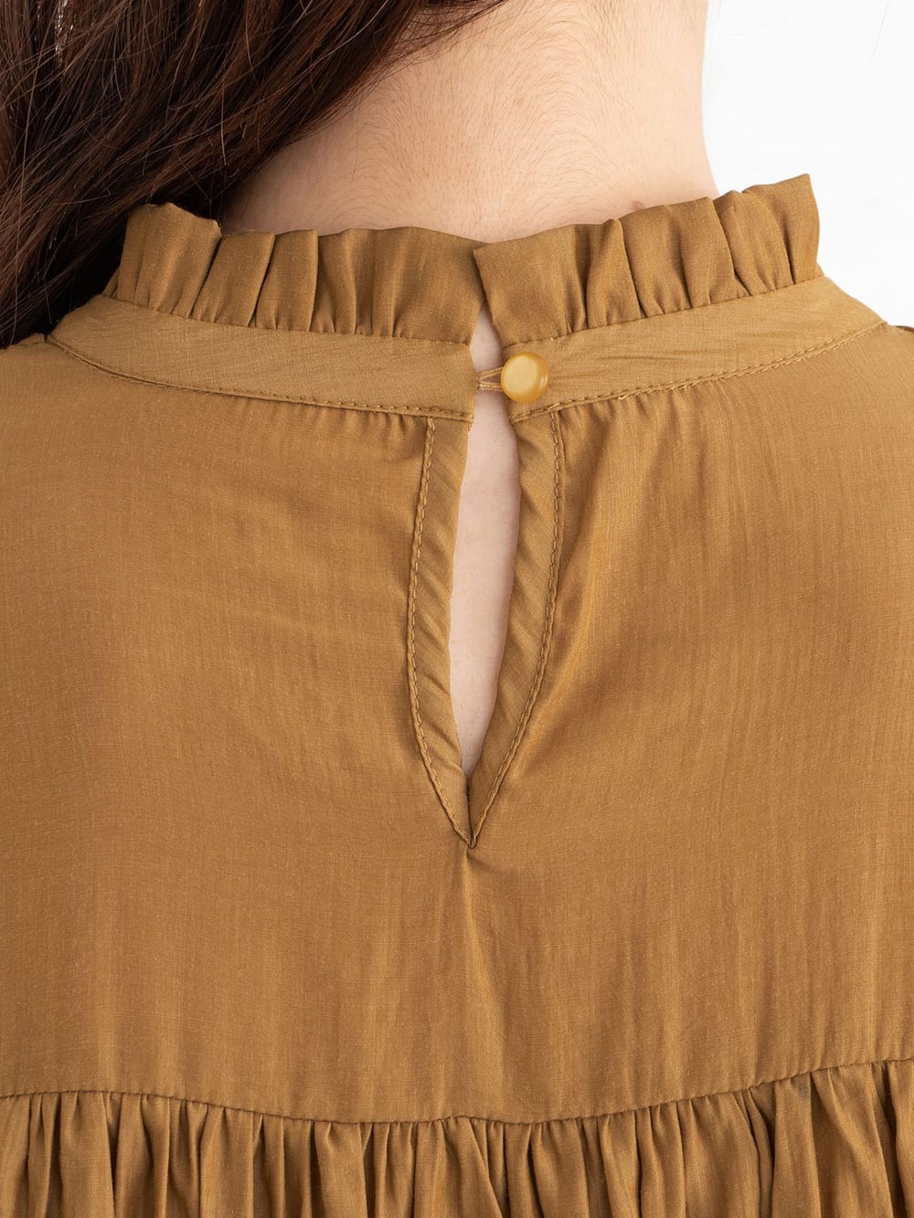 アウトレット|ハイネックピンタックブラウス マタニティ・授乳服【出産後も長く使える】