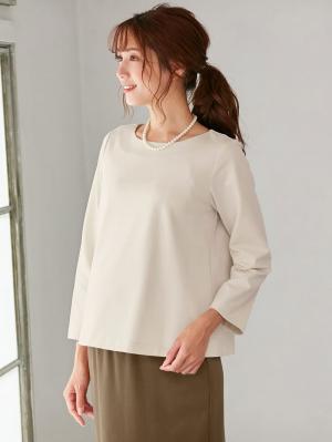 マタニティ パンツ|【セット】ポンチプルオーバー&スカートセットアップ マタニティ・授乳服【出産後も長く使える】|オフ×ベージュ