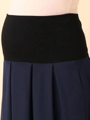 マタニティ ワンピース|【セット】ポンチプルオーバー＆タックフレアスカートセット　マタニティ・授乳服【出産後も長く使える】