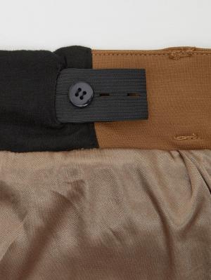 マタニティ パンツ|【産前産後対応】フロントインできる楽ちんポンチワイドパンツ【出産後も長く使える】