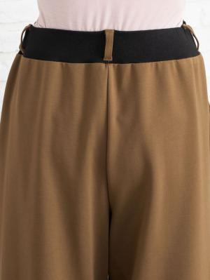 マタニティ パンツ|【産前産後対応】フロントインできる楽ちんポンチワイドパンツ【出産後も長く使える】