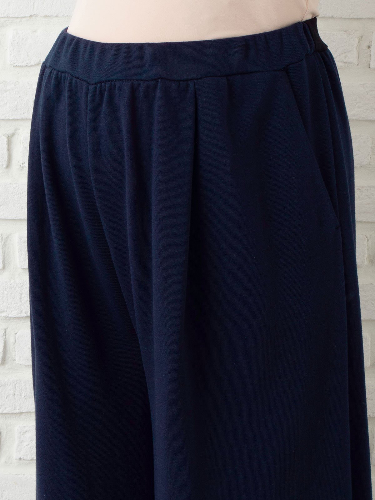 アウトレット|【産前産後対応】フロントインできる楽ちん裏毛サイドスリットロングパンツ【出産後も長く使える】