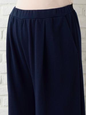 アウトレット|【産前産後対応】フロントインできる楽ちん裏毛サイドスリットロングパンツ【出産後も長く使える】