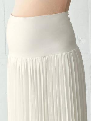 マタニティ ワンピース|【セット】裏毛トップス＆プリーツスカート2点セット　マタニティ・授乳服【出産後も長く使える】