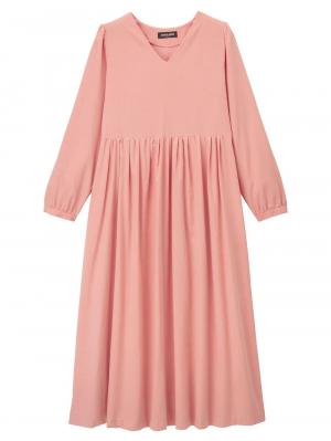 コーデュロイギャザーワンピース　マタニティ・授乳服29443