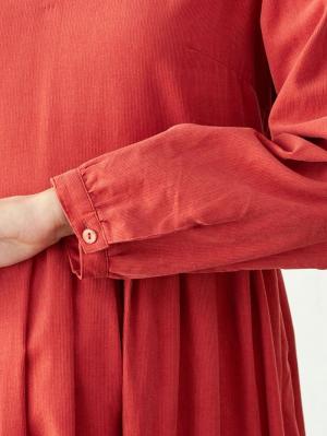 マタニティ ワンピース|コーデュロイギャザーワンピース　マタニティ・授乳服