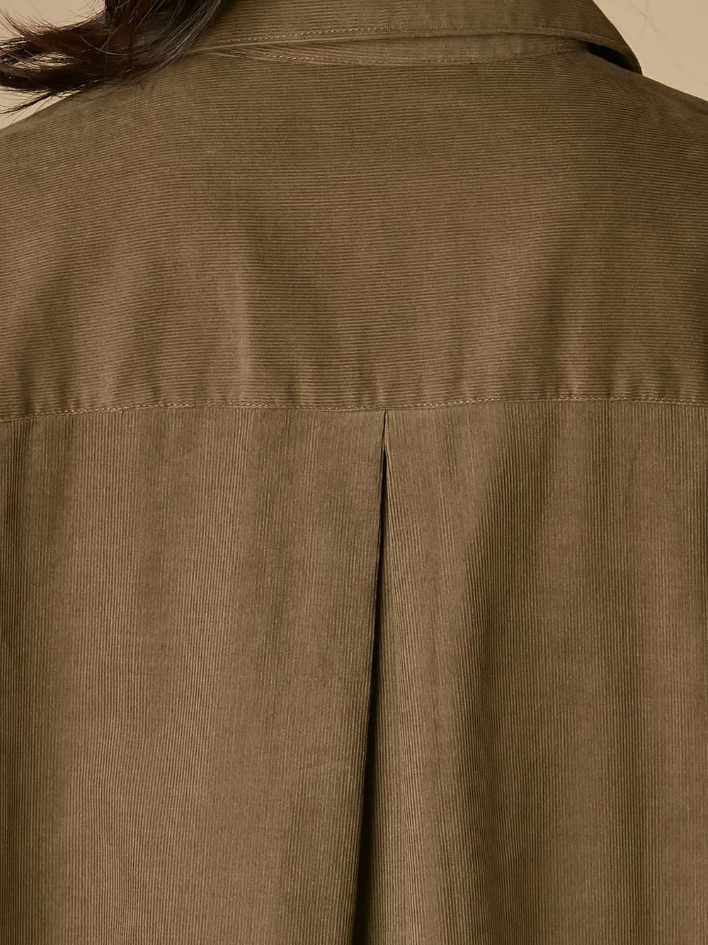 アウトレット|コーディロイシャツワンピース　マタニティ・授乳服【出産後も長く使える】