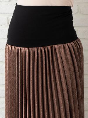 アウトレット|【産前産後対応】バイアスチェックアコーディオンプリーツスカート【出産後も長く使える】