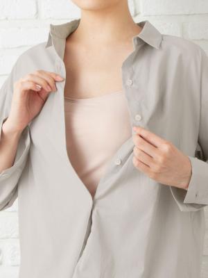 マタニティ トップス|【あったか～い。冬支度セール対象】産前産後プレーンシャツ　マタニティ・授乳服【出産後も長く使える】