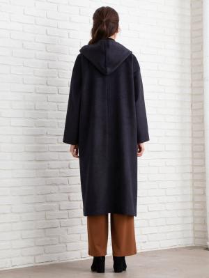 マタニティ アウター（コート）・ママコート|【産前産後対応】フード付ママコート