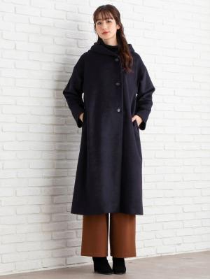 マタニティ アウター（コート）・ママコート|【産前産後対応】フード付ママコート